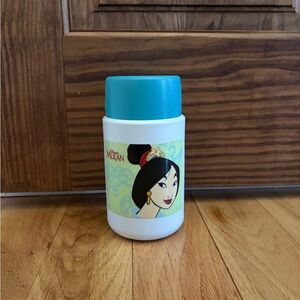 Disney Mulan Thermos Insulated Kids Water Bottle with Carry Loop